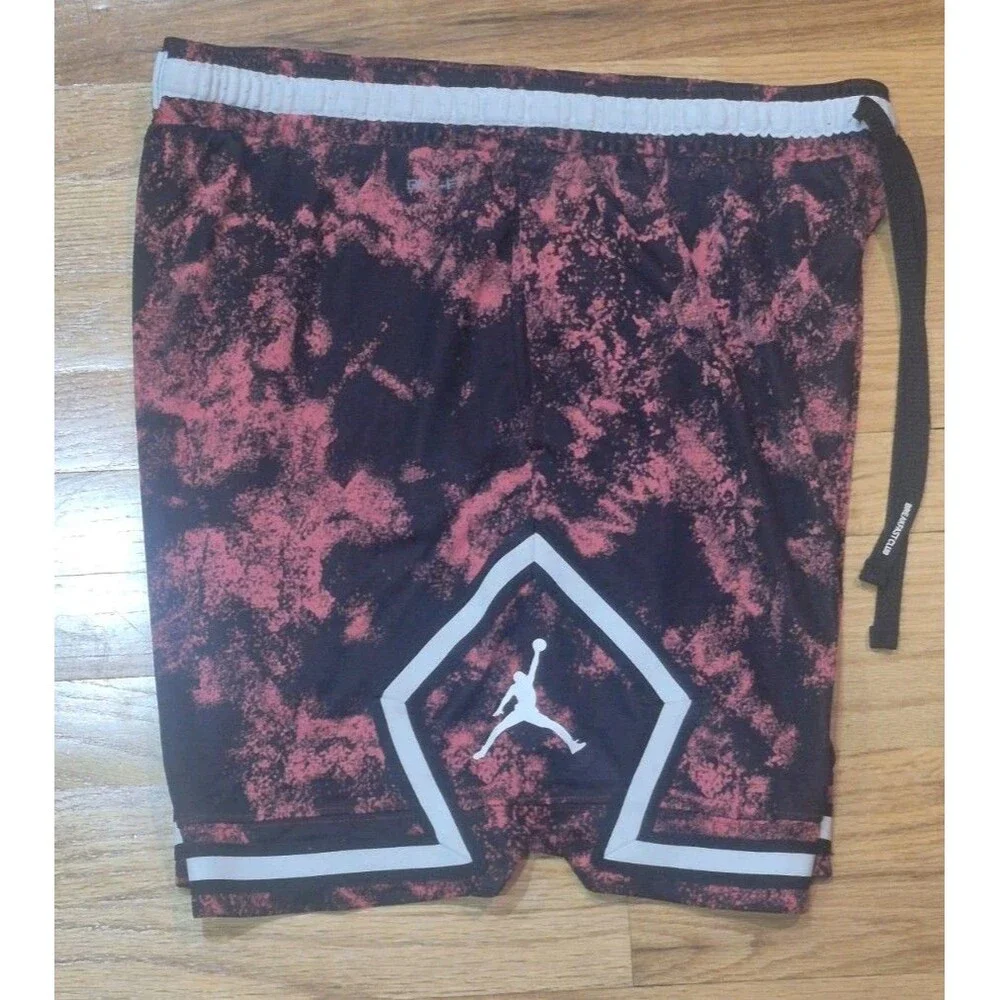 Jordan Basketball Red Black Diamond Breakfast Club Shorts DV9779-687 Men's XL